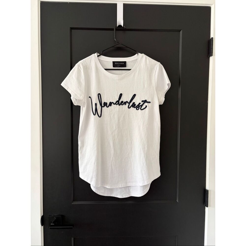 DECJUBA Wanderlust Rope Tee Embroidered Cotton Australian Designer Size S
